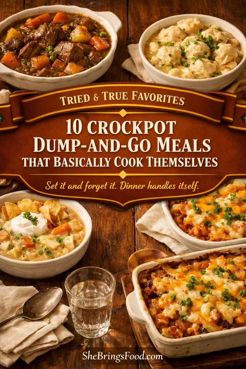 10 Crockpot Dump-and-Go Meals That Basically Cook Themselves