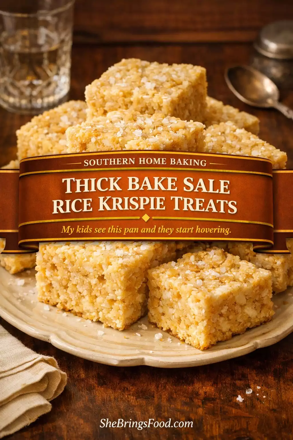 Thick Bake Sale Rice Krispie Treats