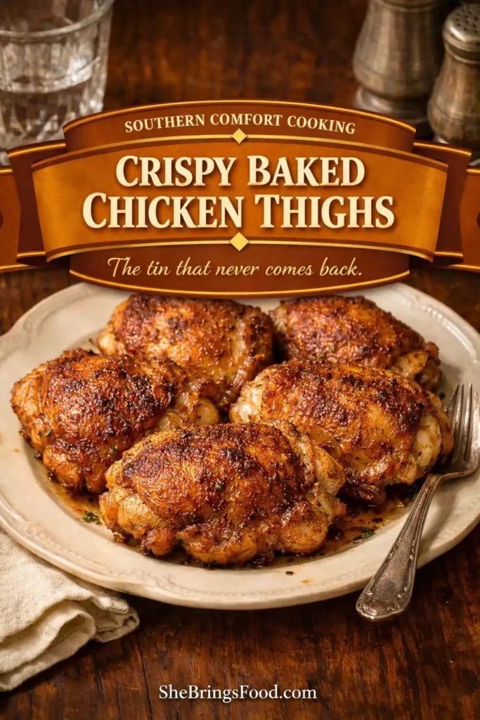 Crispy Baked Chicken Thighs