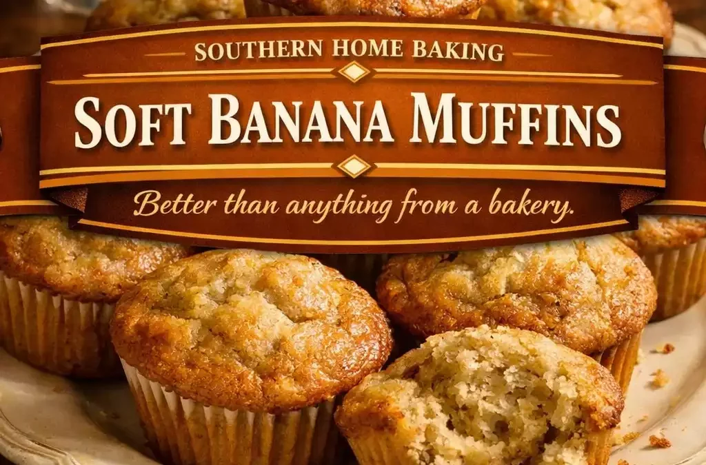 Soft Banana Muffins