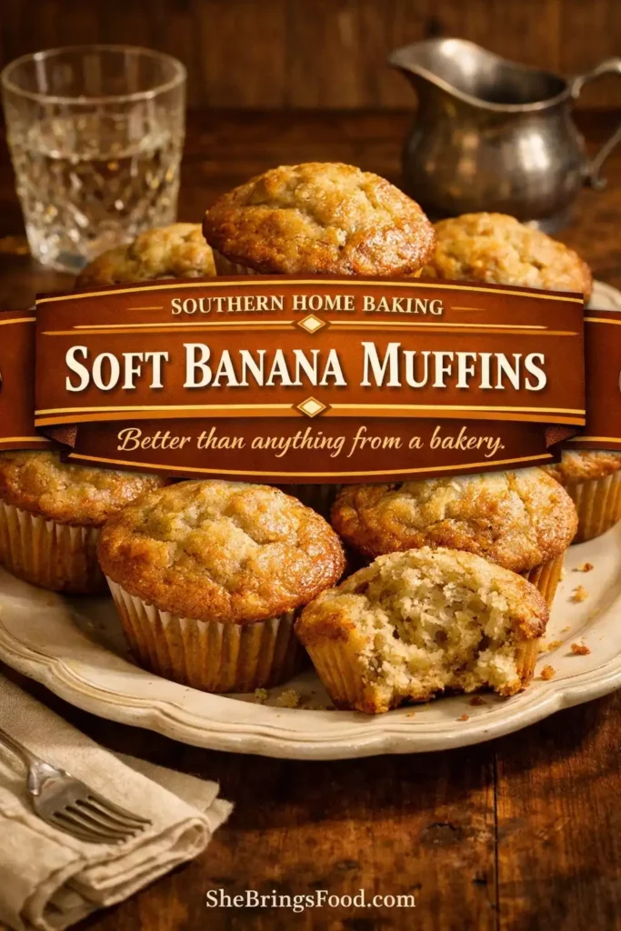 Soft Banana Muffins