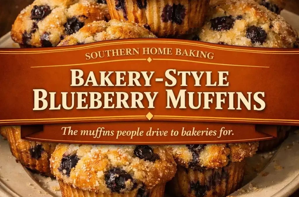 Bakery-Style Blueberry Muffins