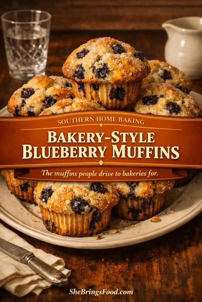 Bakery-Style Blueberry Muffins