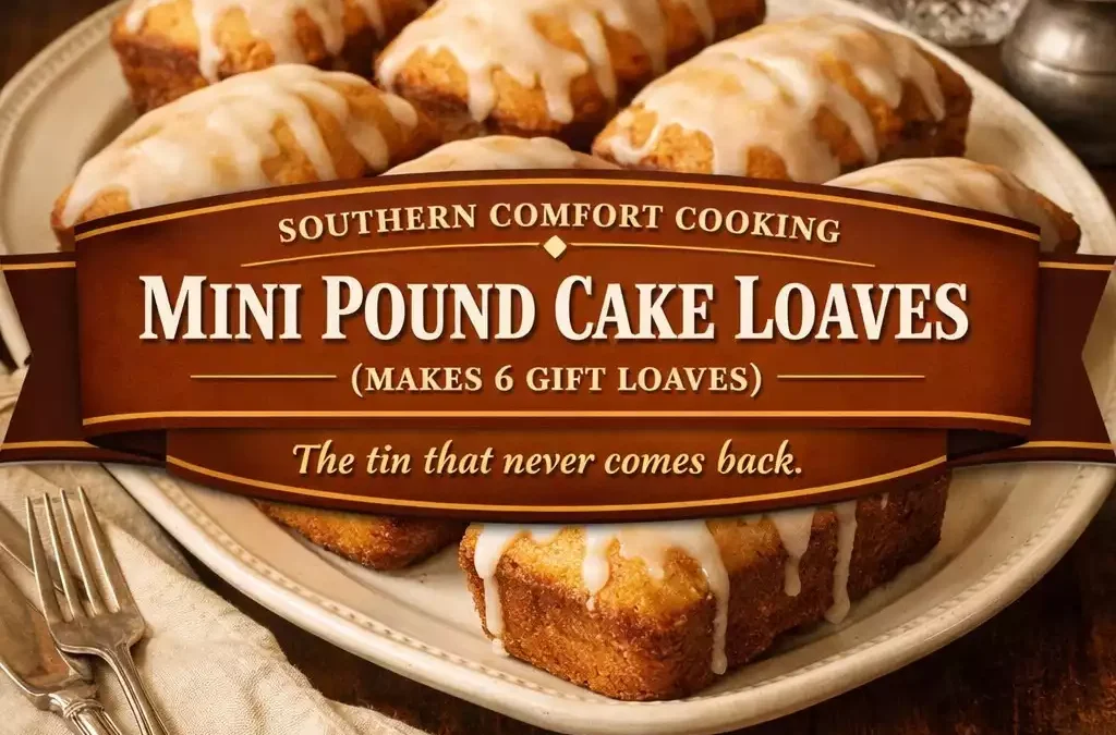 Mini Pound Cake Loaves (Makes 6 Gift Loaves)