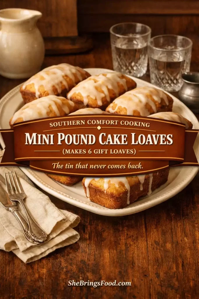 Mini Pound Cake Loaves (Makes 6 Gift Loaves)