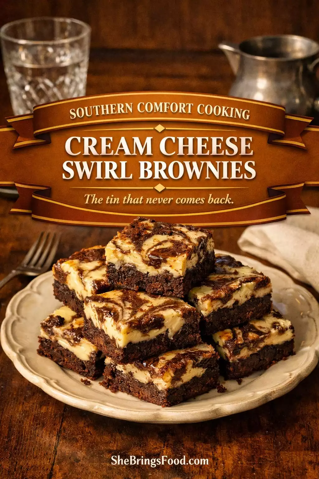 Cream Cheese Swirl Brownies