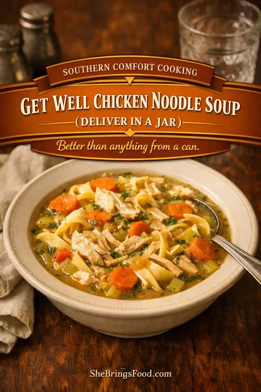 Get Well Chicken Noodle Soup (Deliver in a Jar)