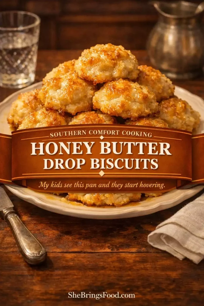 Honey Butter Drop Biscuits
