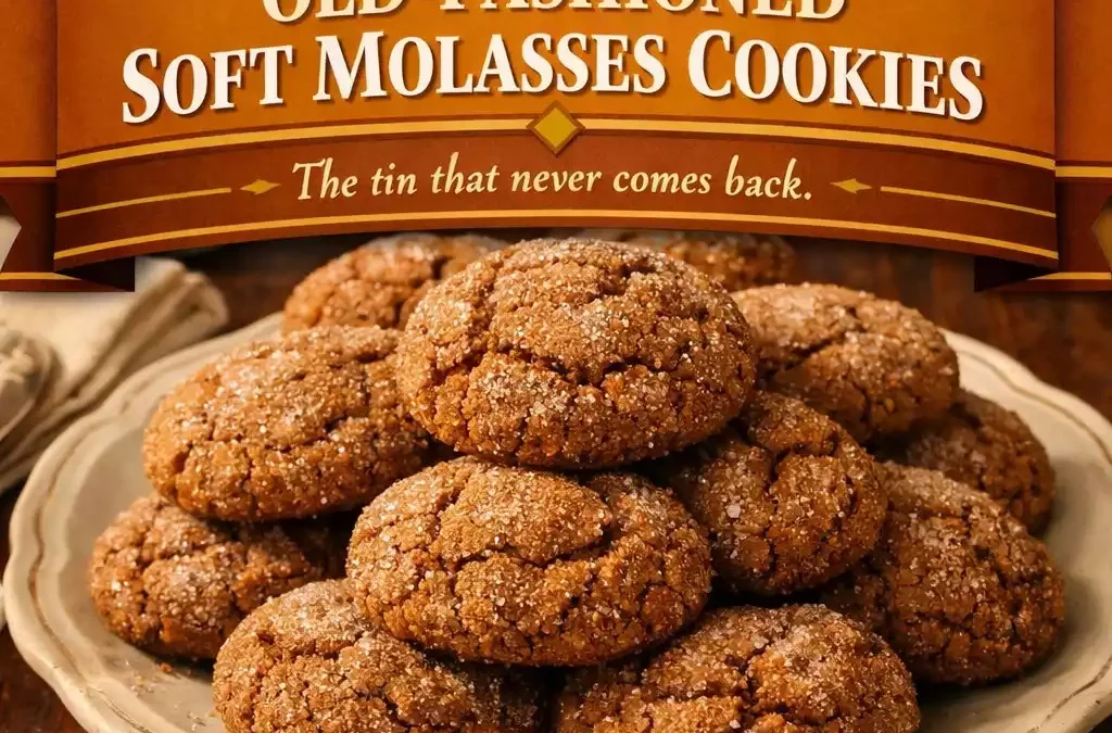 Old-Fashioned Soft Molasses Cookies