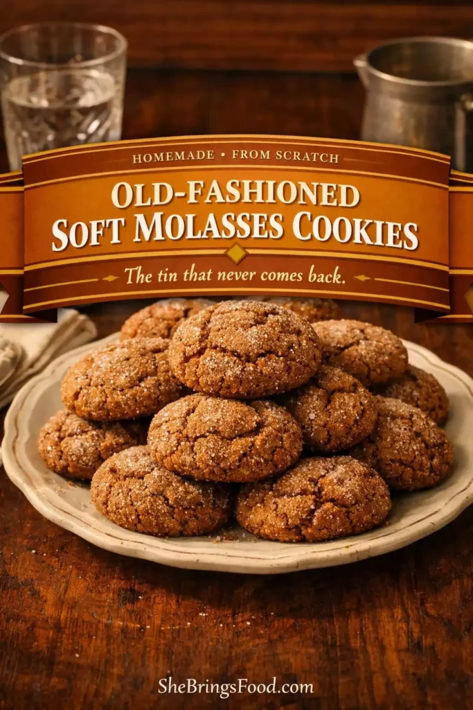 Old-Fashioned Soft Molasses Cookies