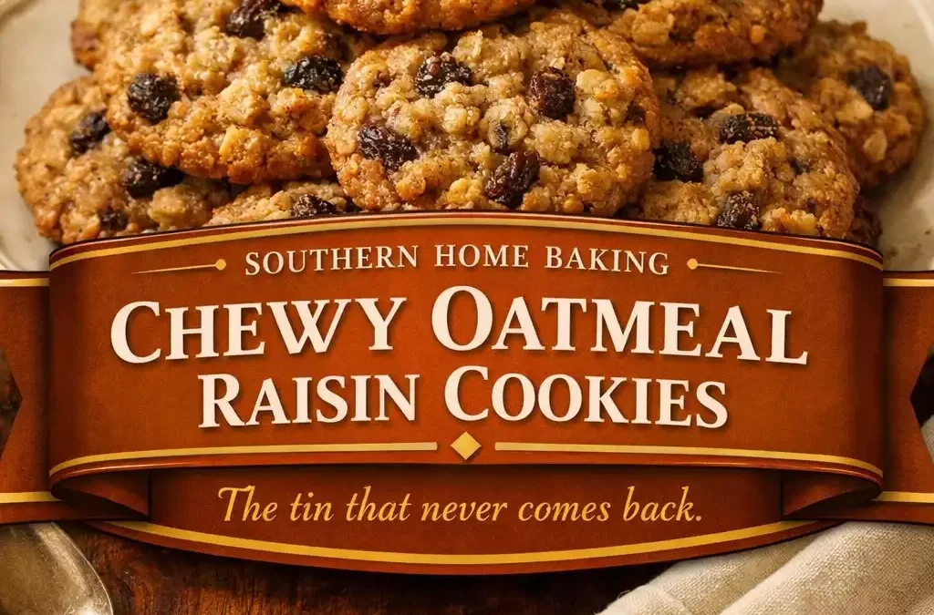 Chewy Oatmeal Raisin Cookies