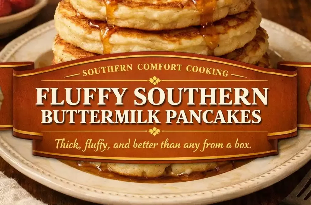Fluffy Southern Buttermilk Pancakes