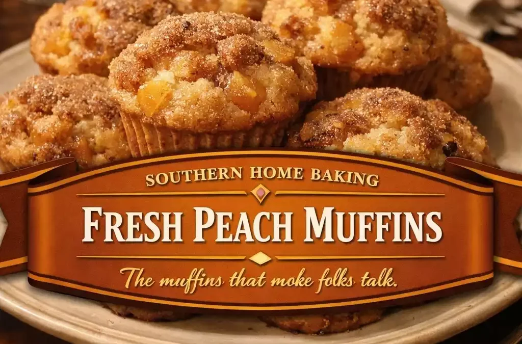 Fresh Peach Muffins