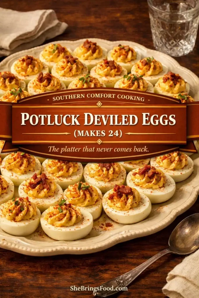 Potluck Deviled Eggs (Makes 24)