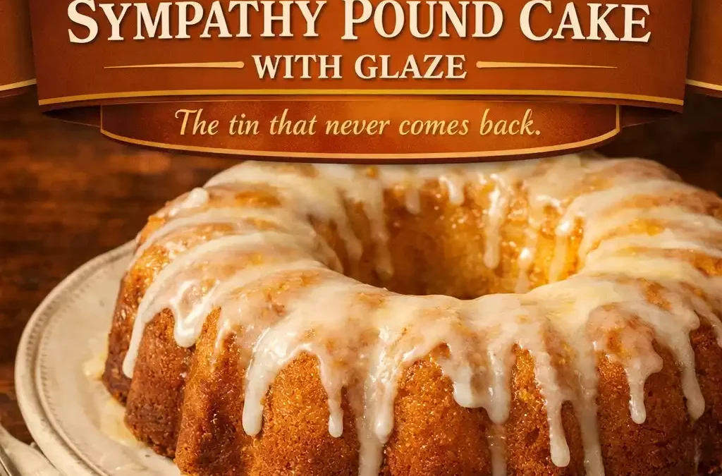 Sympathy Pound Cake with Glaze