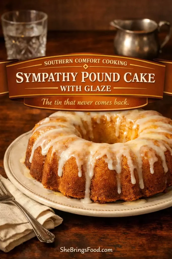 Sympathy Pound Cake with Glaze