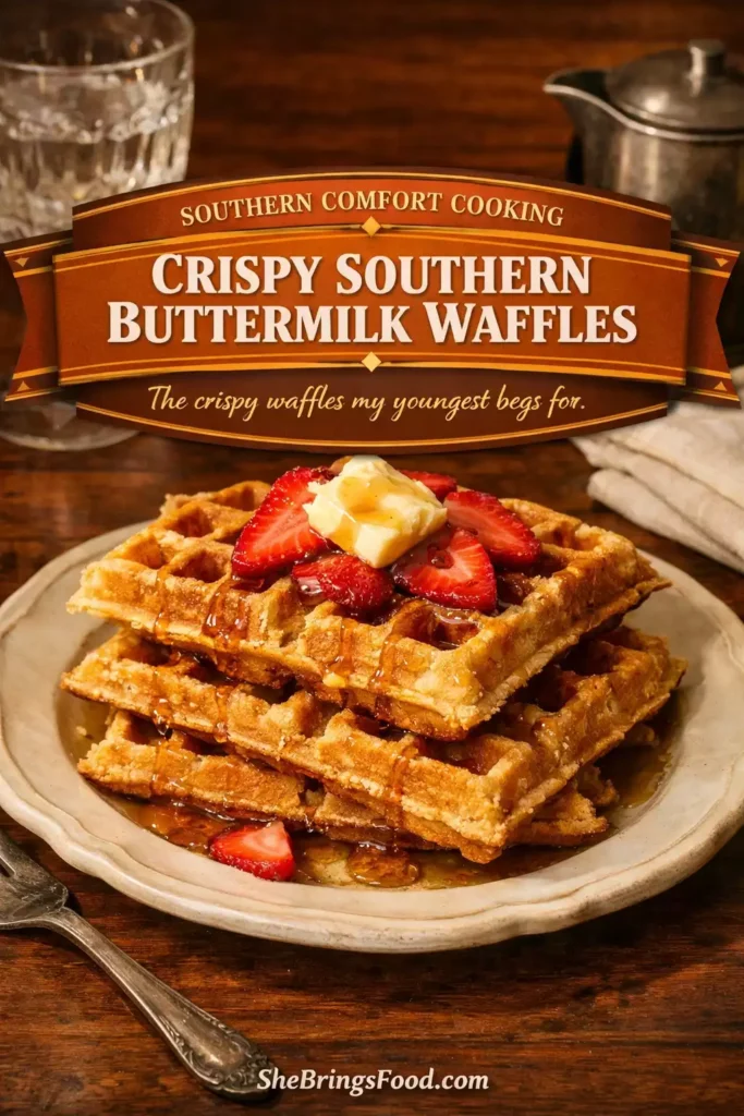 Crispy Southern Buttermilk Waffles